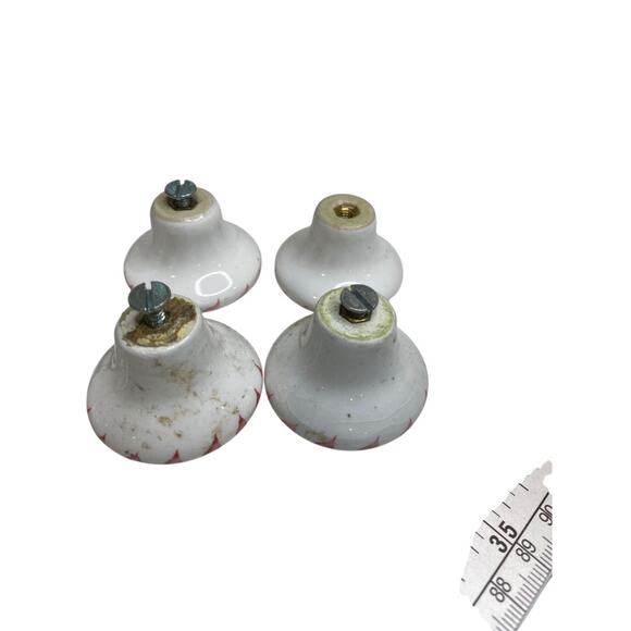 Set of 7 Ceramic Handpainted Drawer Knob Pulls Floral 39mm 1.5" - Picture 8 of 8